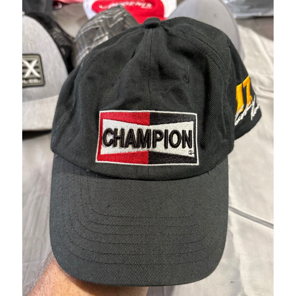 Vintage‎ 2003 NASCAR Matt Kenseth Champion Hat Black Cotton Strapback Cap 17
